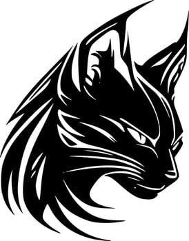 Wildcat - Minimalist and Flat Logo - Vector illustration