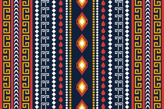 ethnic geometric seamless pattern. Design for fabric, clothes, decorative paper, wrapping, textile, embroidery, illustration, vector, tribal pattern vector