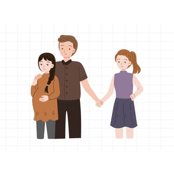 love affair relationship third person cheating set vector