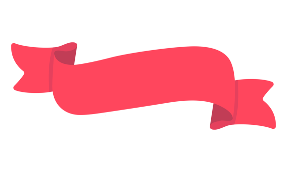 ribbon banner red fluttering for decorating a cute text frame png