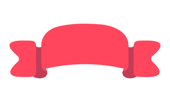 ribbon banner red fluttering for decorating a cute text frame png