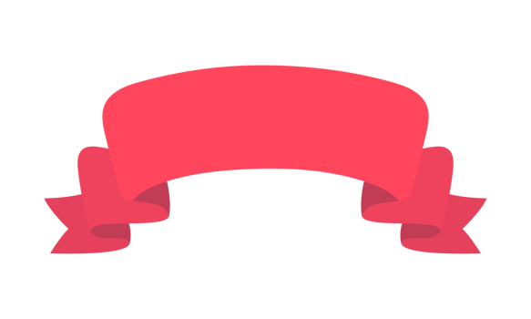 ribbon banner red fluttering for decorating a cute text frame png