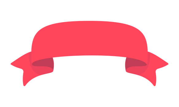 ribbon banner red fluttering for decorating a cute text frame png