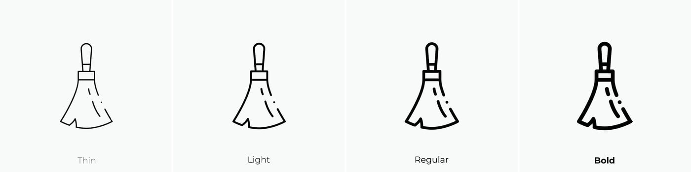 dust icon. Thin, Light, Regular And Bold style design isolated on white background vector