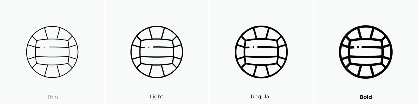 gaelic football icon. Thin, Light, Regular And Bold style design isolated on white background vector