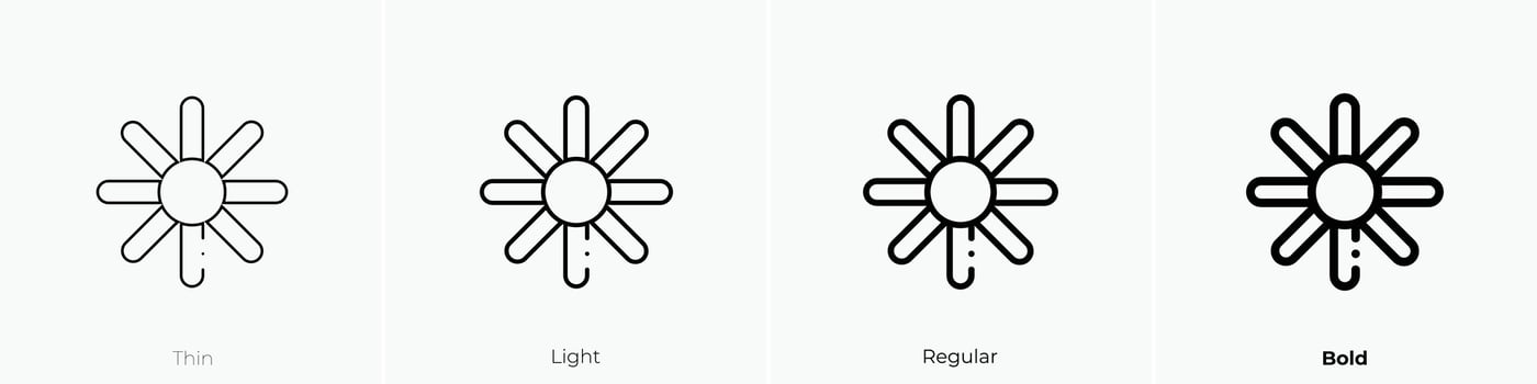 infographics icon. Thin, Light, Regular And Bold style design isolated on white background vector