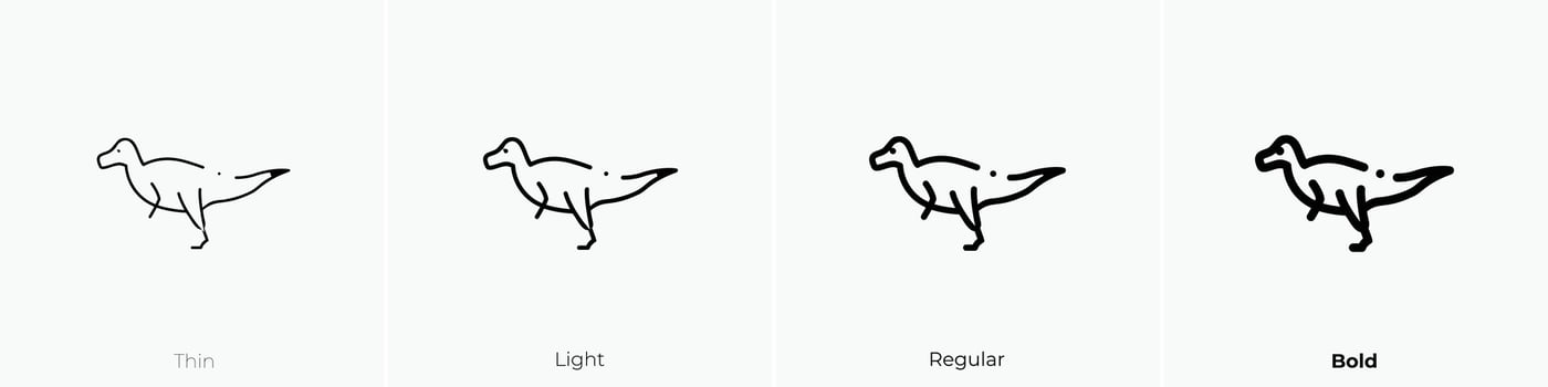 irritator icon. Thin, Light, Regular And Bold style design isolated on white background vector