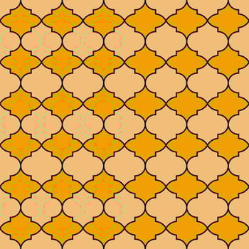 Seamless vector pattern of geometric elements in Moroccan style