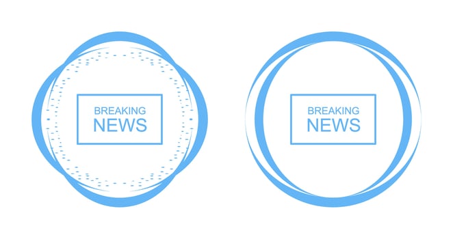 Breaking News on TV Vector Icon