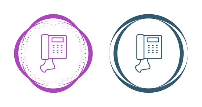Telephone Set Vector Icon
