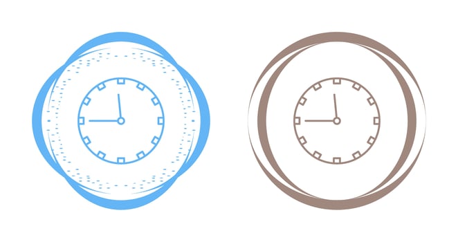 Wall Clock Vector Icon