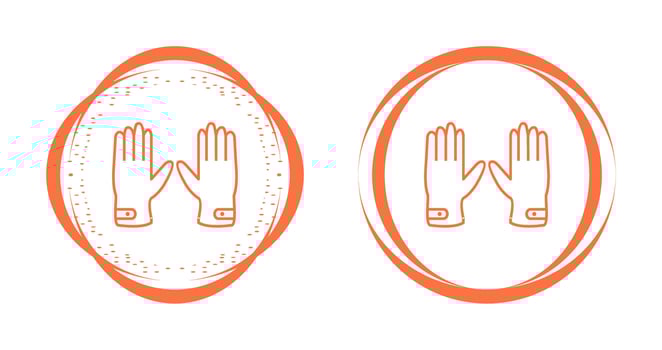 Leather Gloves Vector Icon