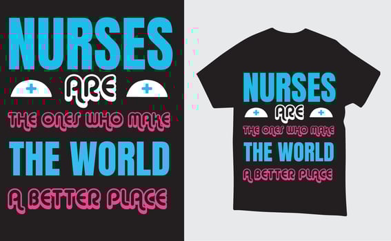 Vector Nurse illustration t-shirt or poster Design