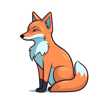 Fox Vector Cute Fox Cartoon Symbol