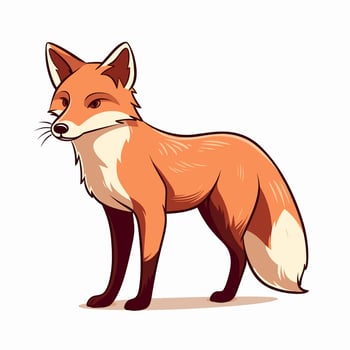 Fox Vector Cute Fox Cartoon Symbol
