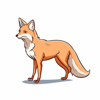 Fox Vector Cute Fox Cartoon Symbol
