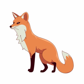 Fox Vector Cute Fox Cartoon Symbol