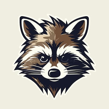 Raccoon Vector Cute Raccoon Cartoon Symbol