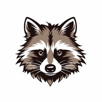Raccoon Vector Cute Raccoon Cartoon Symbol