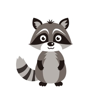 Raccoon Vector Cute Raccoon Cartoon Symbol