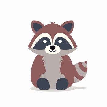 Raccoon Vector Cute Raccoon Cartoon Symbol