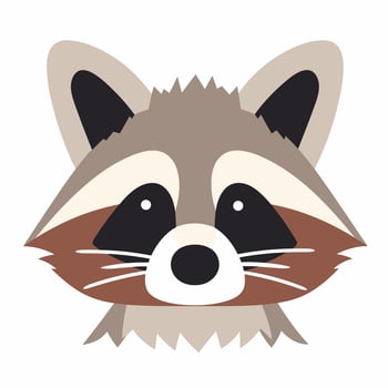 Raccoon Vector Cute Raccoon Cartoon Symbol