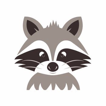 Raccoon Vector Cute Raccoon Cartoon Symbol