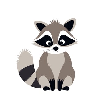 Raccoon Vector Cute Raccoon Cartoon Symbol