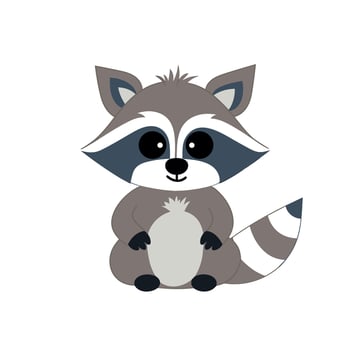 Raccoon Vector Cute Raccoon Cartoon Symbol