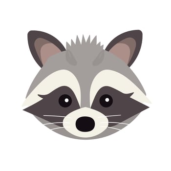Raccoon Vector Cute Raccoon Cartoon Symbol