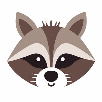Raccoon Vector Cute Raccoon Cartoon Symbol