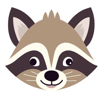 Raccoon Vector Cute Raccoon Cartoon Symbol