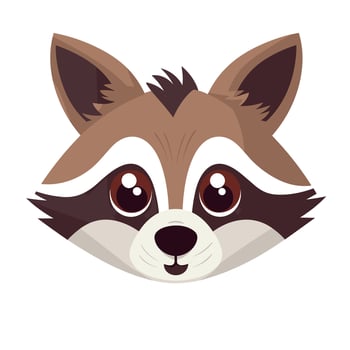 Raccoon Vector Cute Raccoon Cartoon Symbol