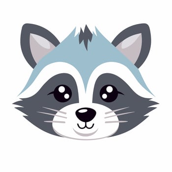 Raccoon Vector Cute Raccoon Cartoon Symbol