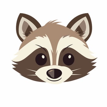 Raccoon Vector Cute Raccoon Cartoon Symbol