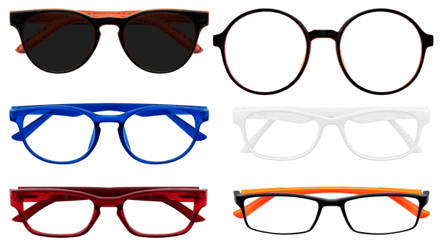 Collection set glasses png