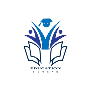 Education logo design vector template