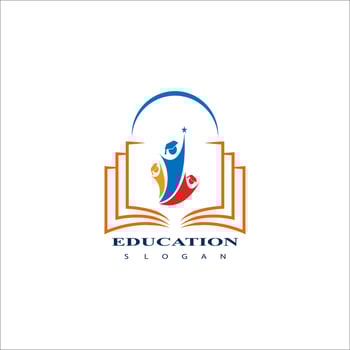 Education logo design vector template