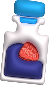 3d illustration condiment jar with strawberries inside. used for cooking. minimal style. png
