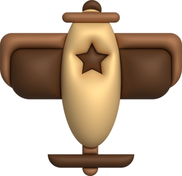 3D illustration childrens toy helicopter.Kids toys minimal style. png