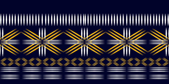 Seamless pattern, traditional ethnic pattern on blue background, Aztec abstract vector pattern