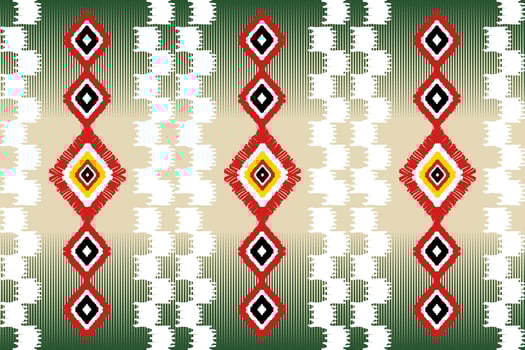 Patterns for green and yellow backgrounds, carpets, wallpaper, clothes, wraps, batik, fabrics, sarongs. Vector embroidery pattern.