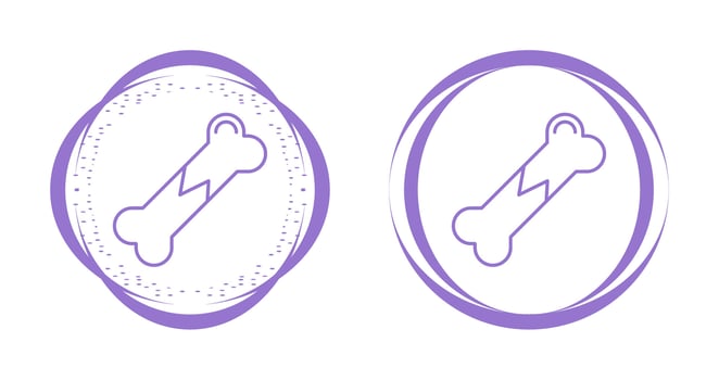 Broken Bone Vector Icon