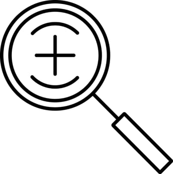 Magnifier Line Vector Icon Design