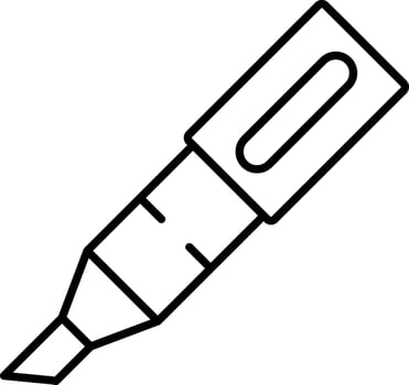 Highlighter Line Vector Icon Design