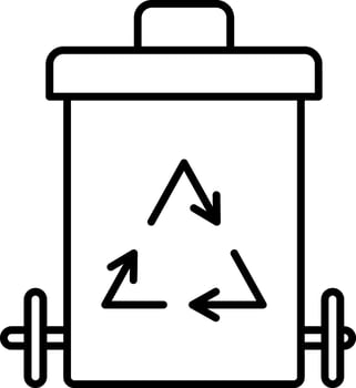 Trash Line Vector Icon Design