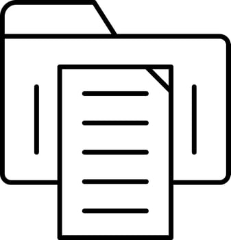Document Line Vector Icon Design