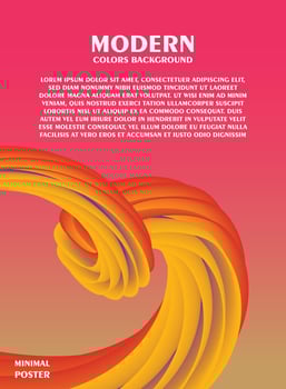 Abstract background with gradient effect. Modern colorful flow poster. Wave Liquid shape. vector