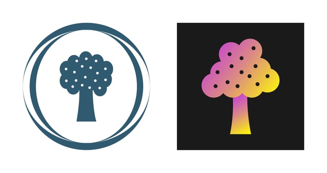 Fruit Tree Vector Icon