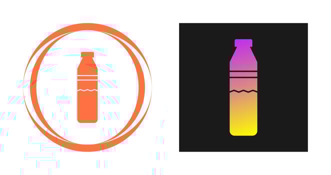 Water Bottle Vector Icon
